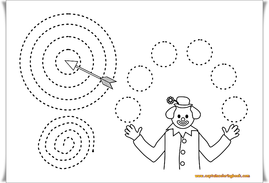 Pencil control worksheets free printable Coloring Page