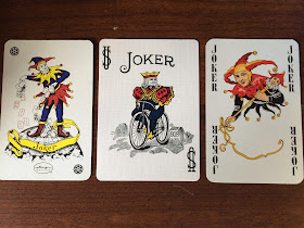 Three Classic playing card jokers