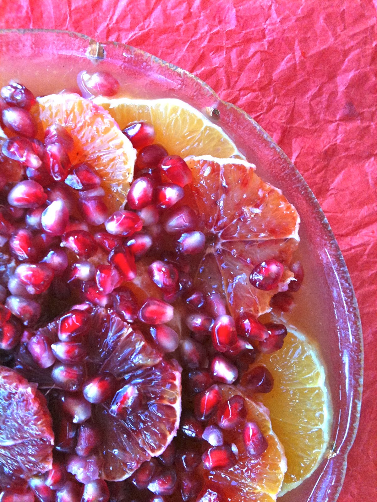 Passionately Raw! Citrus Fruit Salad with Pomegranate