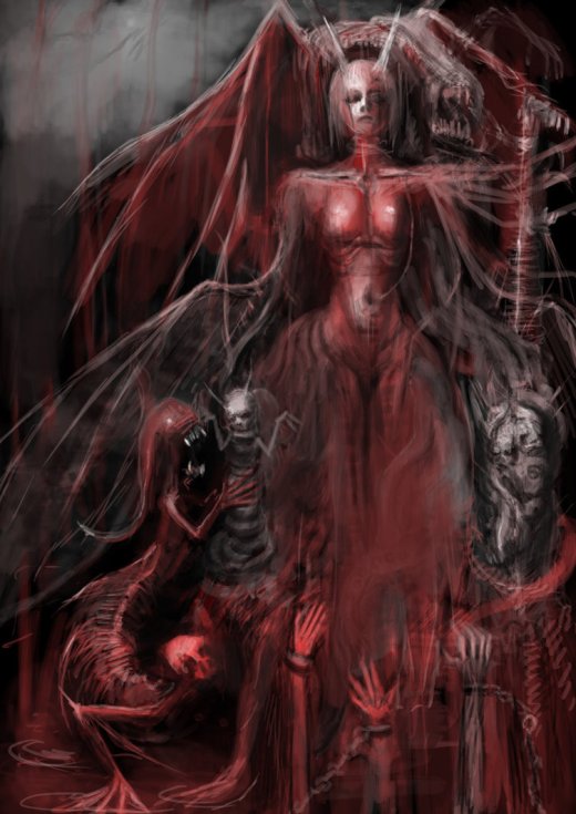 A mistura de HR Giger e HP Lovecraft nas sombrias ilustrações de terror de Delic Saike Delic Saike deviantart artstation arte ilustrações sombrias terror infernal hp lovecraft hr giger