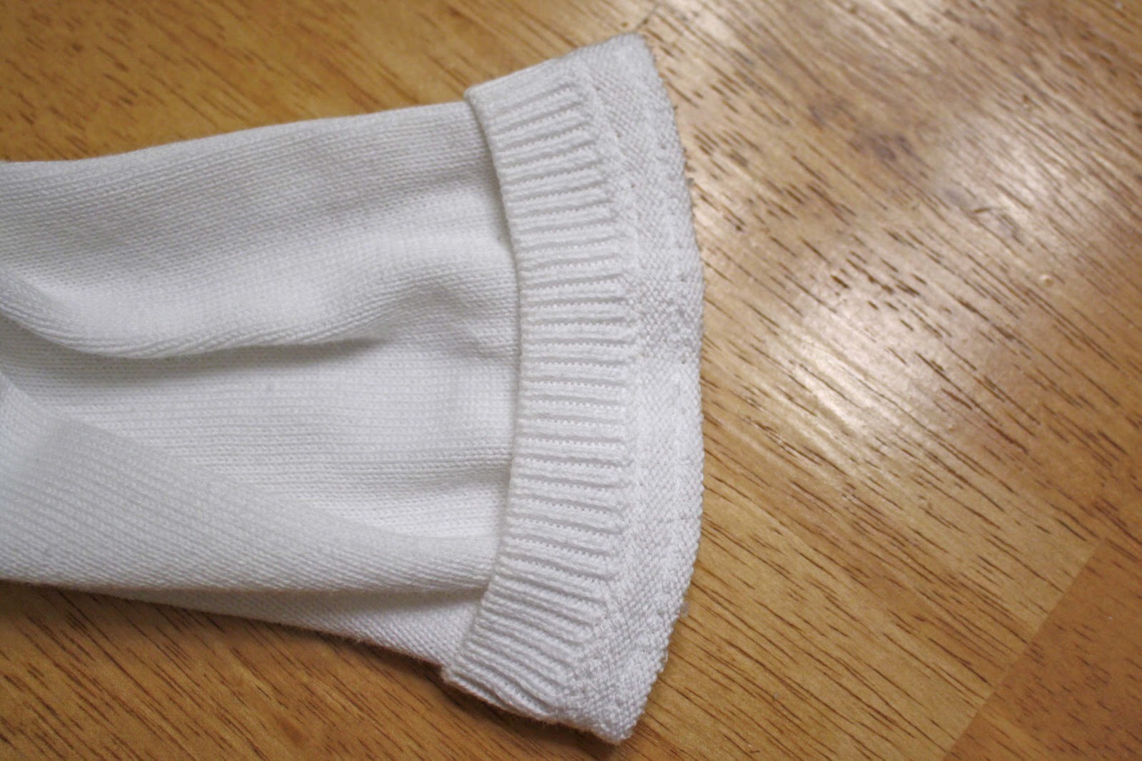 White sweater refashion - Melly Sews