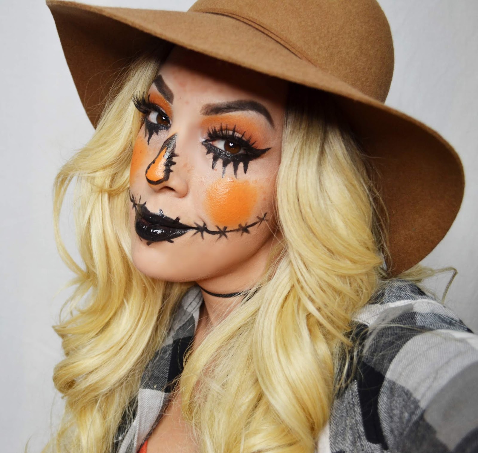 Be Glamorous By Lindsay: Easy Cute Scarecrow Makeup Tutorial and ...