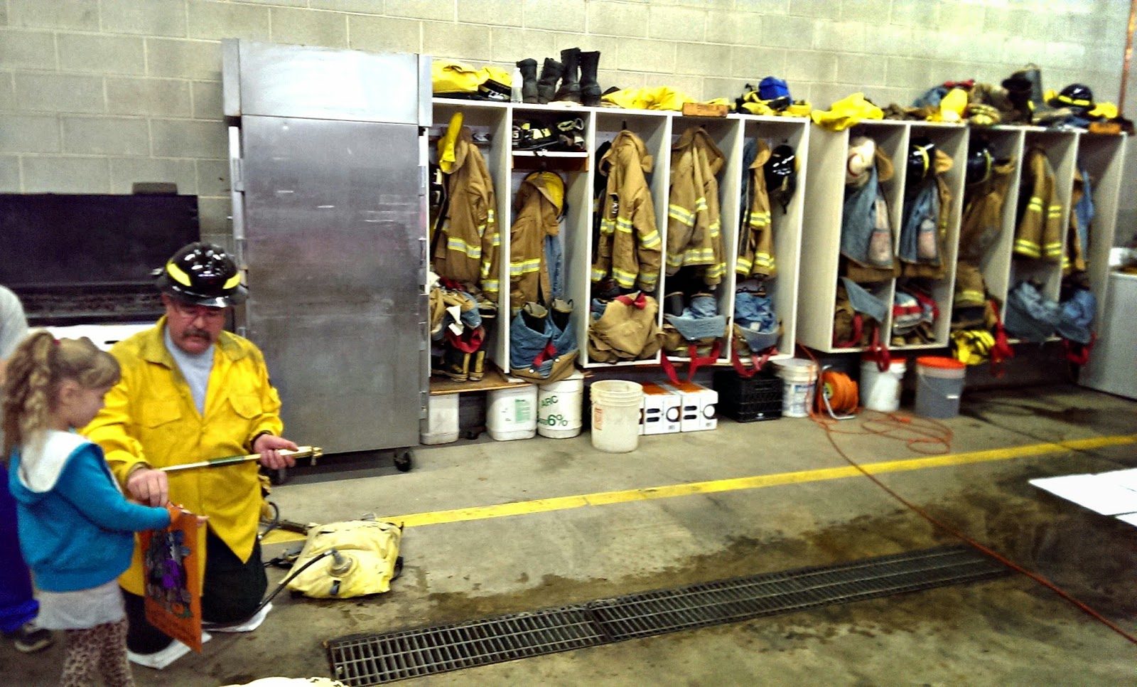 Two Camo Princesses and our Prince Charming Willard Fire Dept Open House