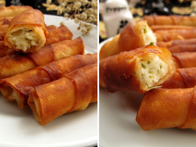 Турецкие пирожки-трубочки с сыром (Peynirli Sigara Böreği)