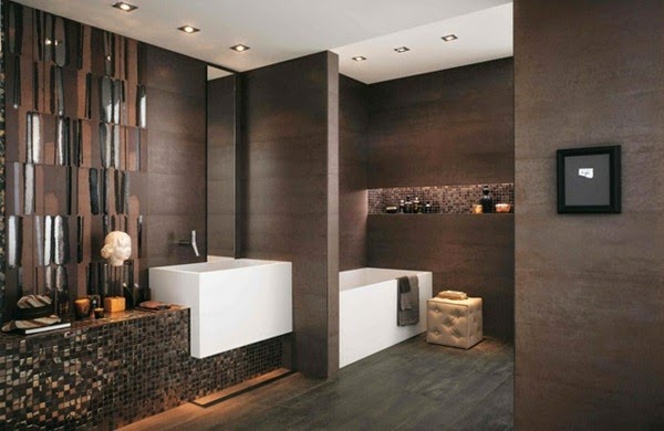 Modern bathroom tiles oasis in neutral colors