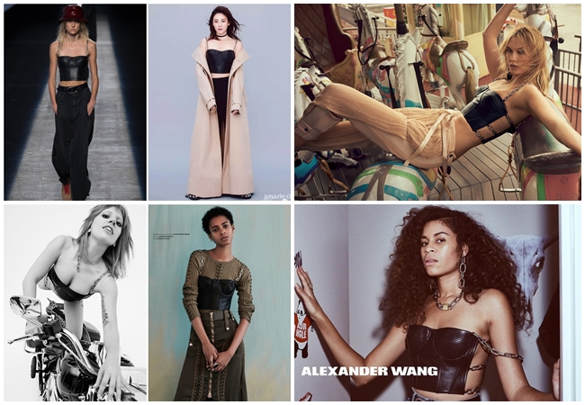 2016 SS Alexander Wang Chain Strap Bustier Top 7 Looks Alexander Wang鍊條馬甲