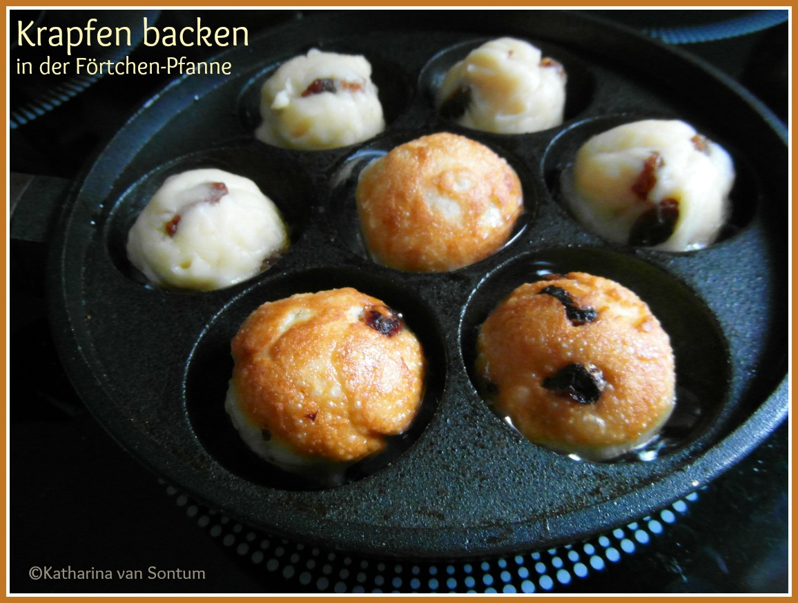 ich hab da mal was ausprobiert: Brandteig-Krapfen mit Rosinen