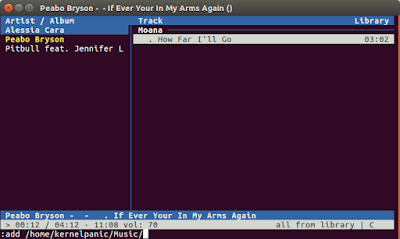 cmus command line music player ubuntu