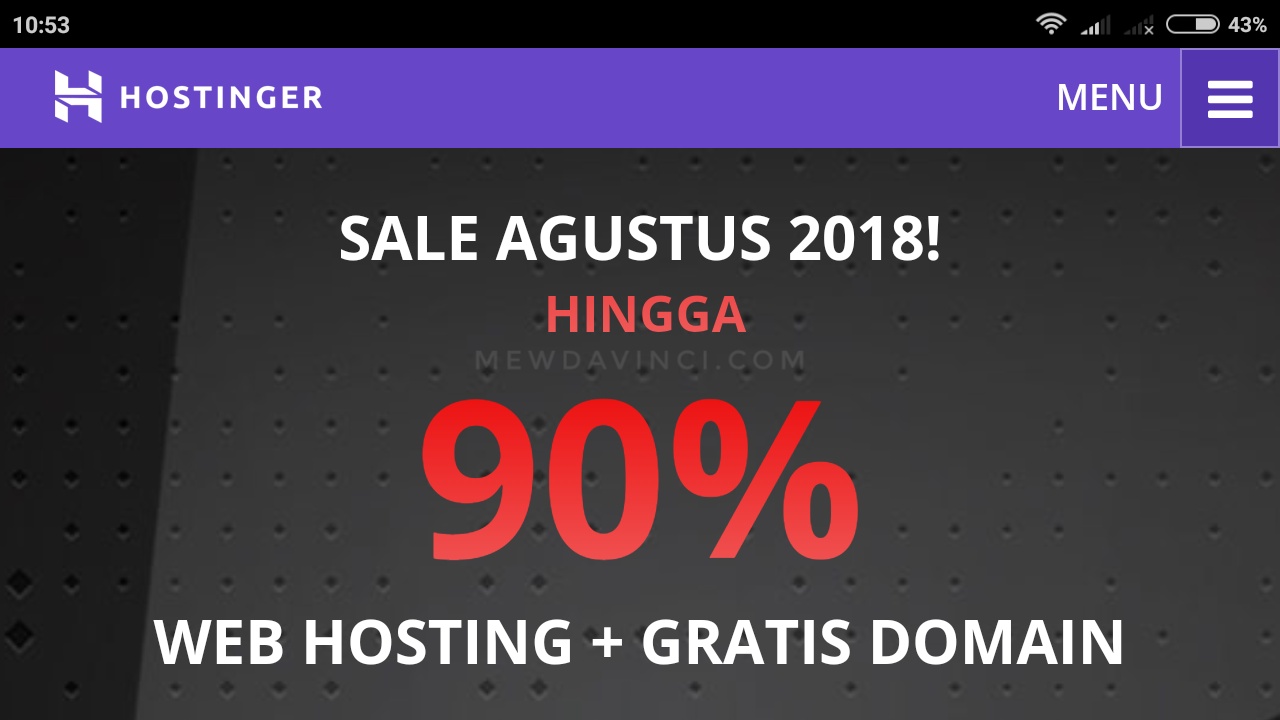 Sale Hostinger 2018