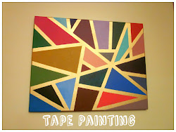 tape painting diy paintings taping friend teorien maria woo
