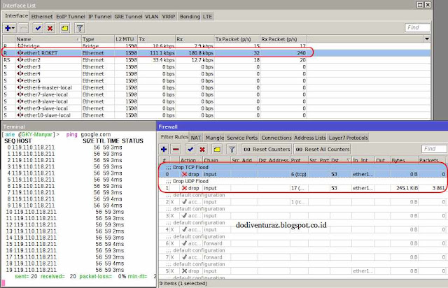 Cara Drop Flood DNS di Mikrotik Dengan Query DNS Cara Drop Flood DNS di Mikrotik Dengan Query DNS