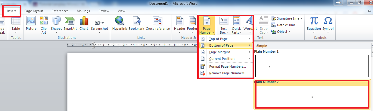 Cara Membuat Page Number Nomor Halaman Di Office Word 2010 Komputerdia Berbagi Tutorial