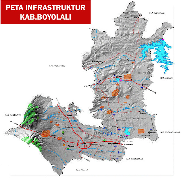 Peta infrastruktur Kabupaten Boyolali