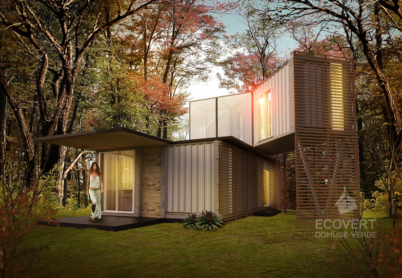 ECOVERT arquitectura de contenedores + custom homes design