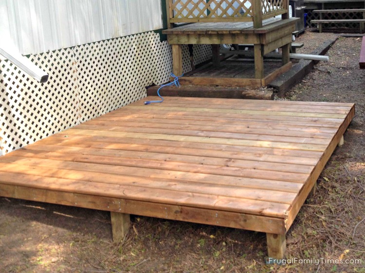 How to make a hot tub deck for 250 and 2 hours work (for our very portable Swift Current spa