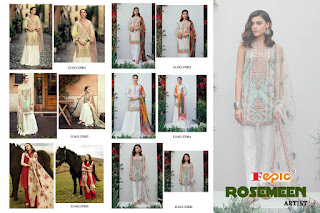 Fepic Rosemeen Artist Pakistani Suits wholesaler