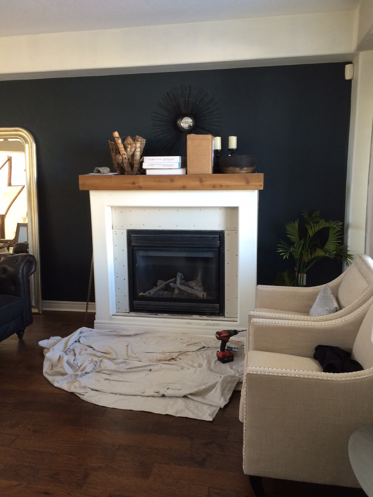 Fireplace Makeover Before and After Harlow & Thistle