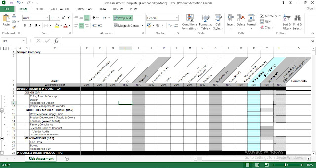 Download Risk Assessment Excel Template