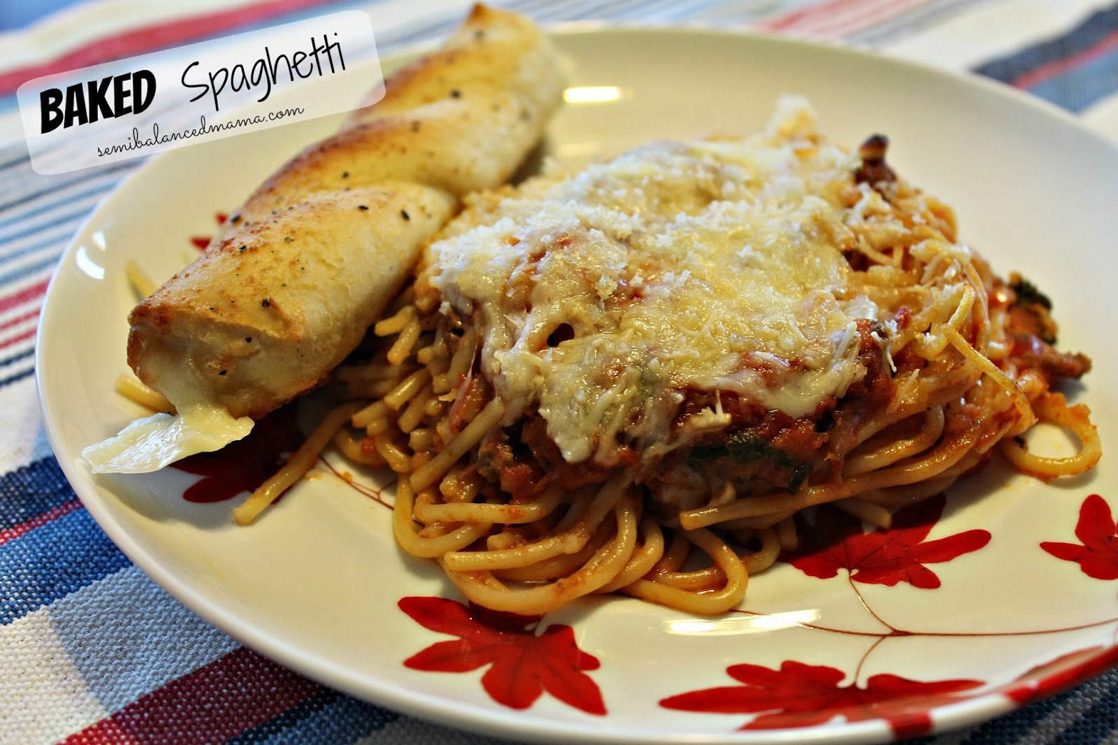 The Perfect, Freezable, Baked Spaghetti Recipe! the semibalancedmama