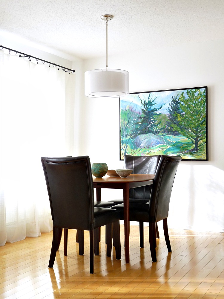 Large Scale Art in the Dining Room Dans le Lakehouse