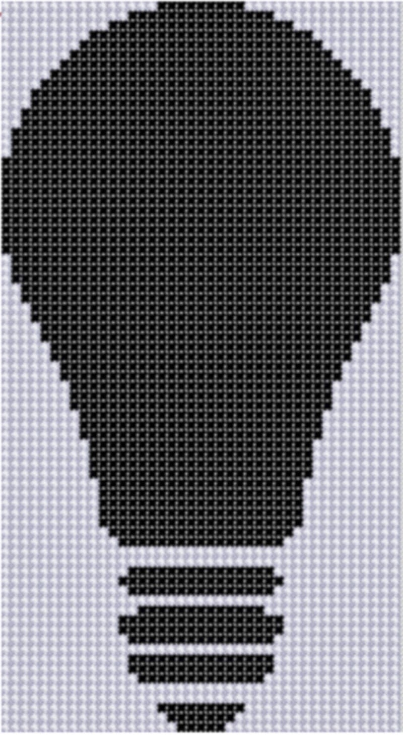Mother Bee Designs Light Bulb 3 Cross Stitch Pattern