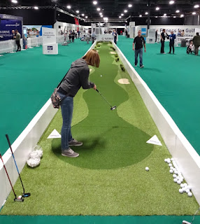 Long Putt Challenge at the American Golf Show in Manchester