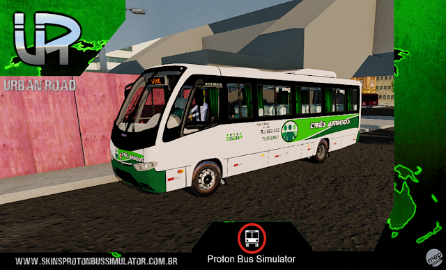 Senior Executivo Três Amigos Skin Proton Bus Simulator - Senior Executivo VW 9-150 OD Turismo Três Amigos