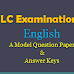 SSLC Examination Preparations 2019 : A Model Question Paper with Answer Keys - English