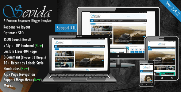 sevida responsive magazine blogger template free All tricks and apps for free: sevida responsive magazine blogger.