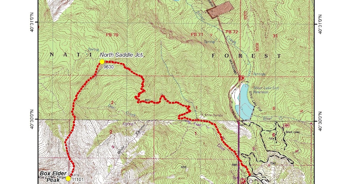 Mark's Hikes and Treks Box Elder Peak, Utah County