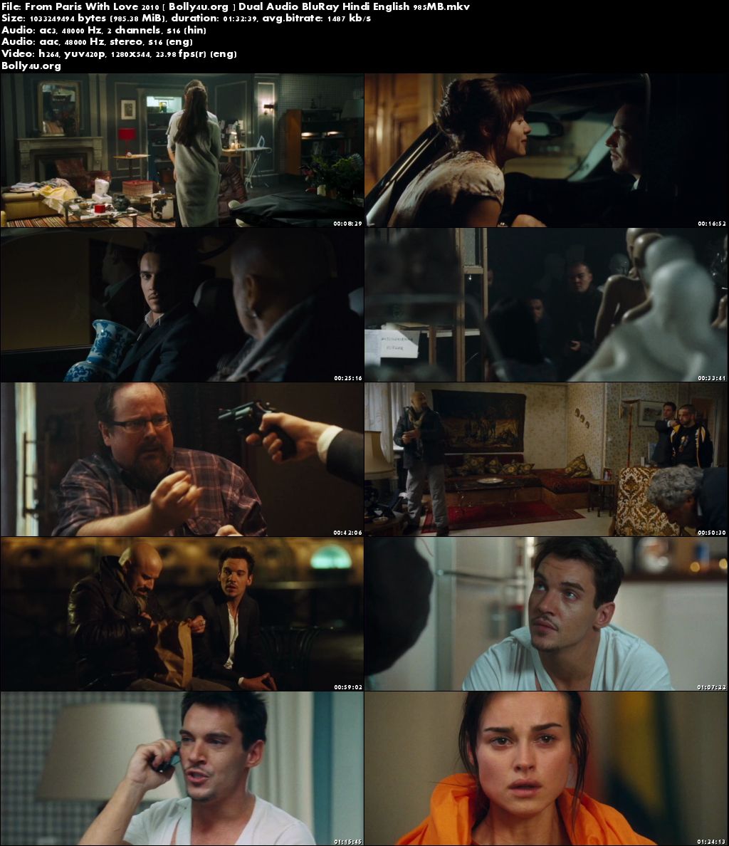 From Paris With Love 2010 BRRip 950Mb Hindi Dual Audio 720p Download From Paris With Love 2010 BRRip 950Mb Hindi Dual Audio 720p Download