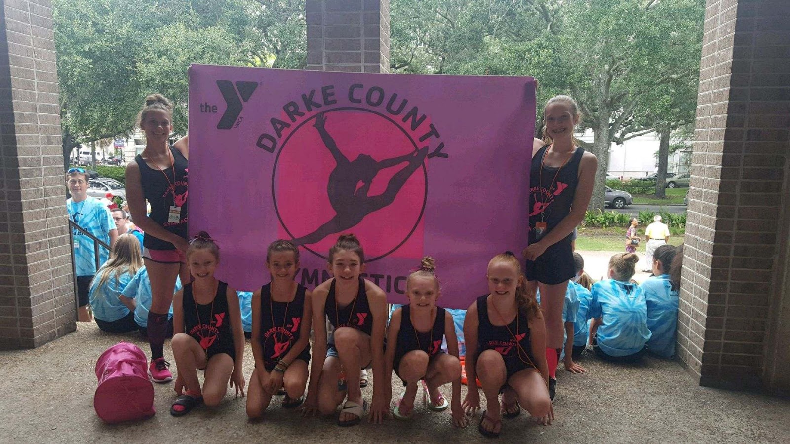 YMCA gymnastics team at Nationals