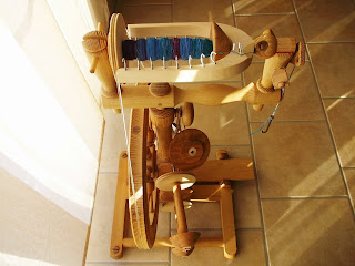 Handspinnrad Aus Buchenholz - Fallspindel Mit Nostepinne Für Wollspinnen & Handarbeit