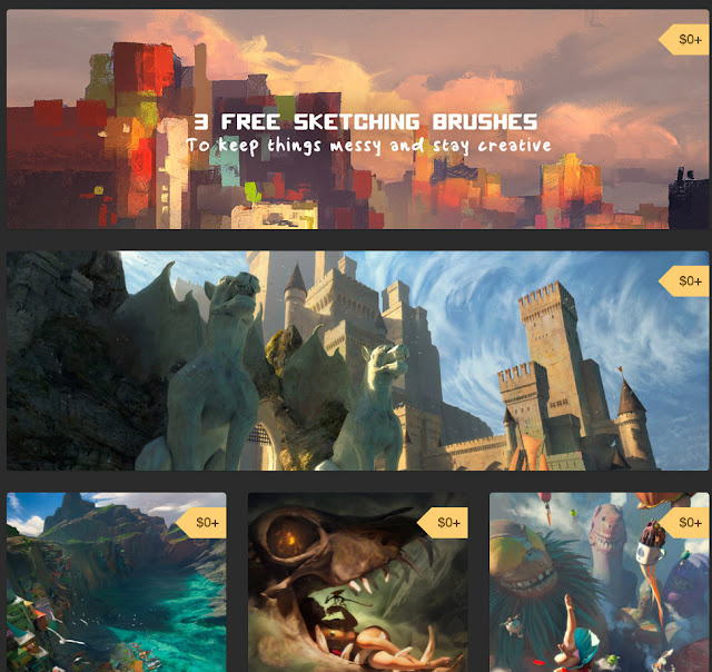 free gumroad art and painting tutorials prisoner of the mind concept art tutorial