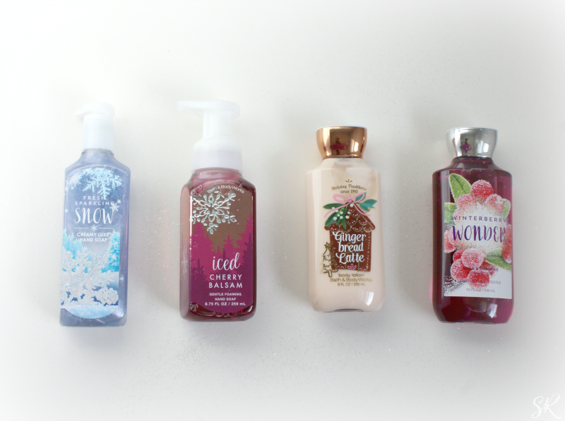 bath and body works lotion and shower gel