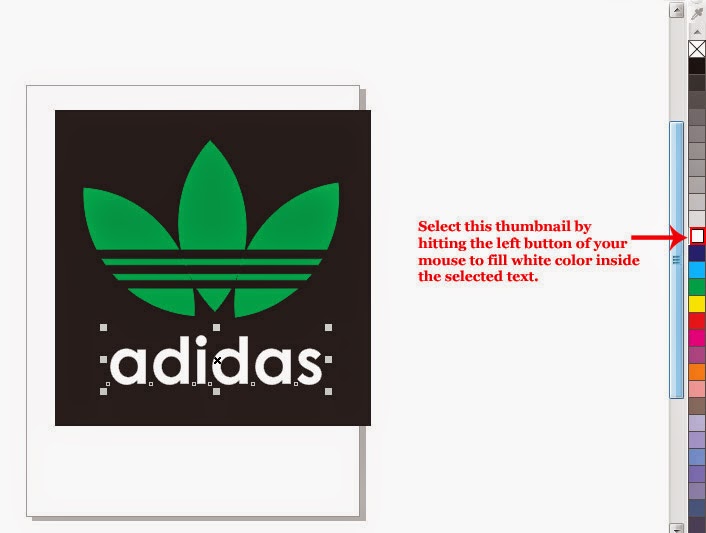 CorelDraw Tutorial : Logo of Adidas ~ Infotech-Easy