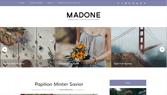 Madone Blogger Template