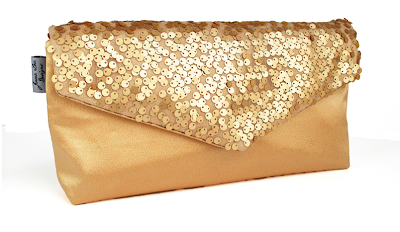 gold sequin clutch purse