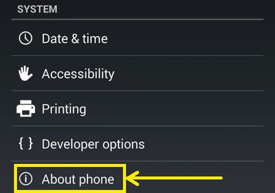 get mac address android phone