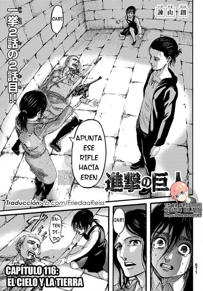 Shingeki No Kyojin Manga 116 Espanol Submangaonline