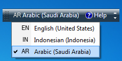 Cara setting arabic language pada windows7