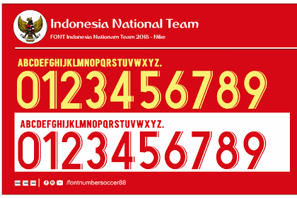 Font Indonesia National Team 2018 - Nike