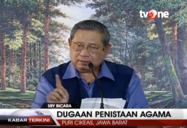 SBY bicara dugaan penistaan agama