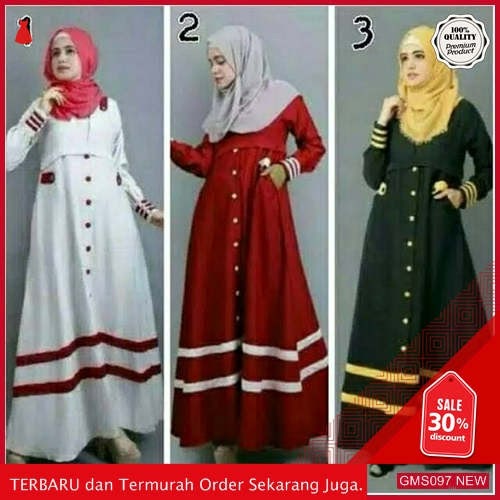 GMS097 ALMRK097S44 Syakira Maxy Gamis Balotelli Dropship SK1131745255
