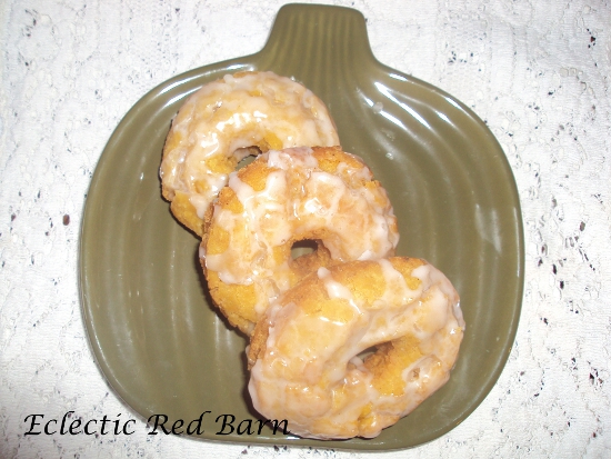Eclectic Red Barn: Glazed Pumpkin Donuts