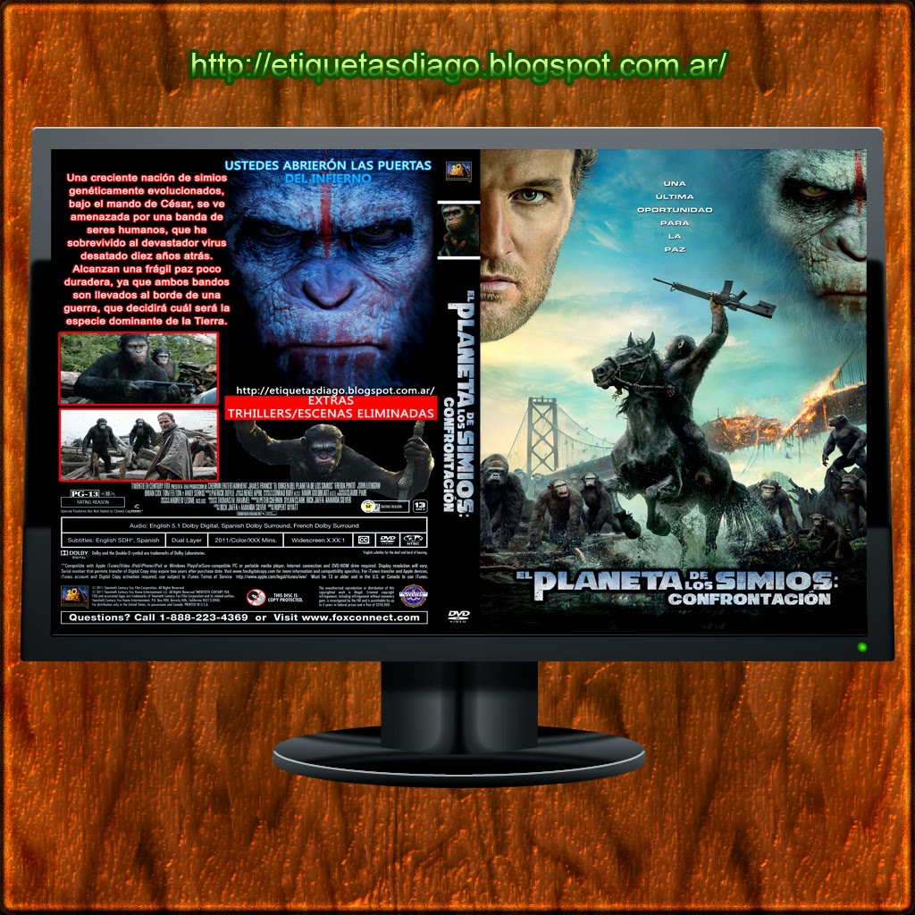 Dawn of the Planet of the Apes DVD COVER 