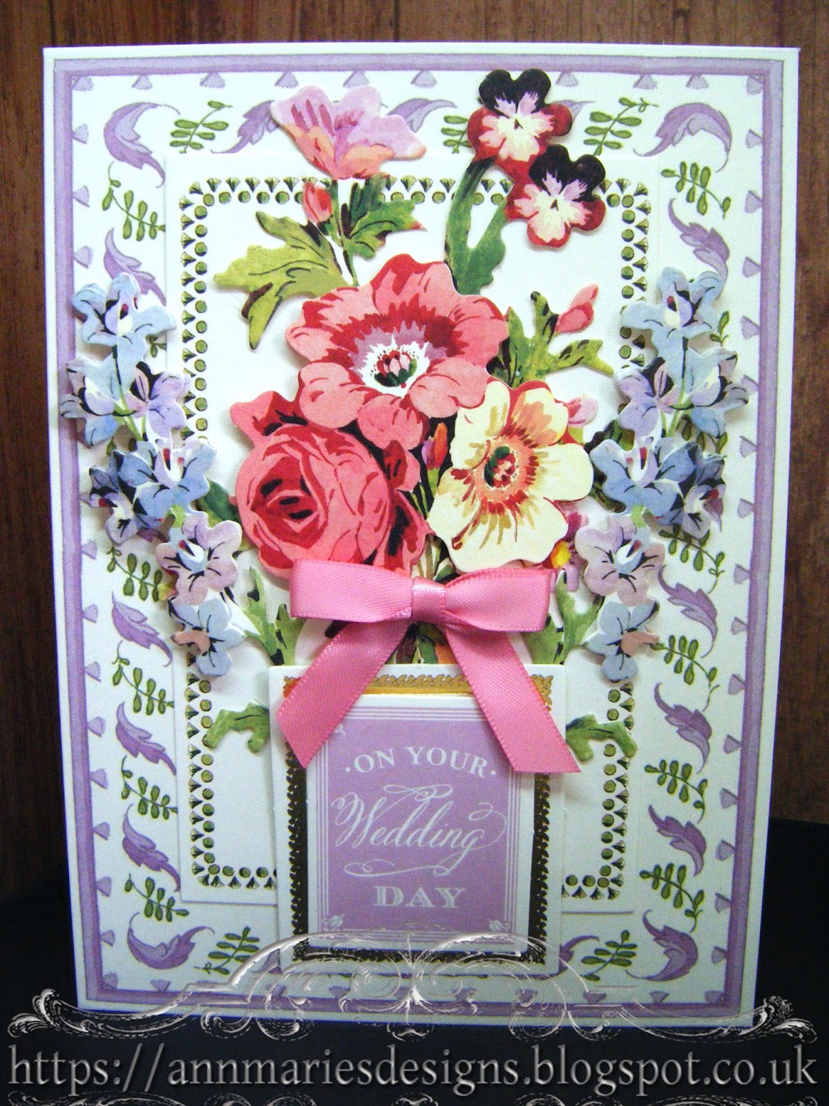 344 Cardmaking Project Anna Griffin Lilac Pretty Paintings Card Ann 344 Cardmaking Project Anna Griffin Lilac Pretty Paintings Card Ann