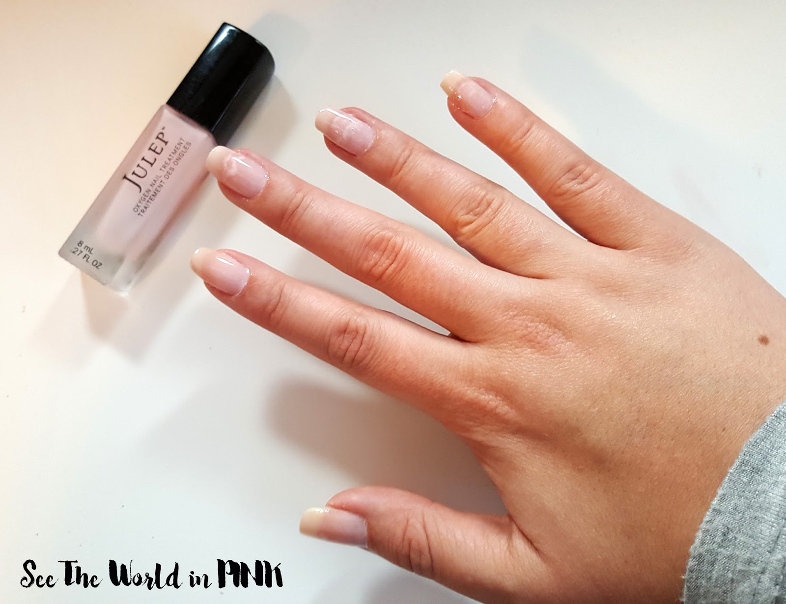 Manicure Tuesday Julep Oxygen Nail Treatment See the World in PINK