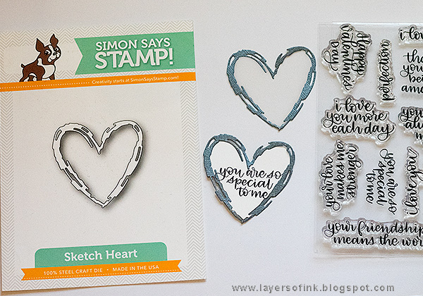Layers of ink - Scalloped Zebra Cards Tutorial by Anna-Karin Evaldsson