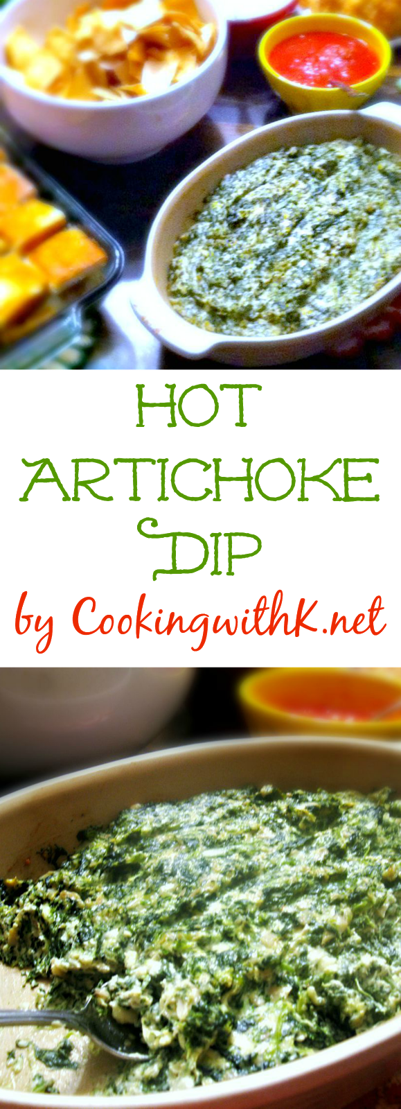 Jennifer's Hot Artichoke Dip {Super Easy Dip for a Super Bowl Party!}